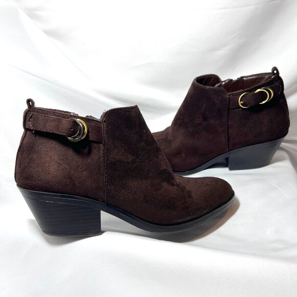 Life Sride Soft System-Women's Brown Cowgirl/Western Ankle Boots-Size 8 1/2-Com - Picture 3 of 16